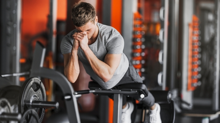 Man doing back extension