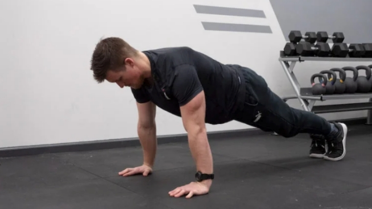 Man doing push-up