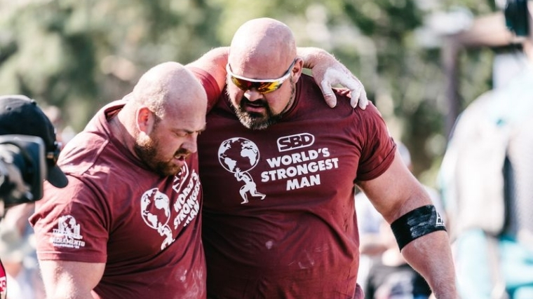 Strongmen Brian Shaw and Kevin Faires