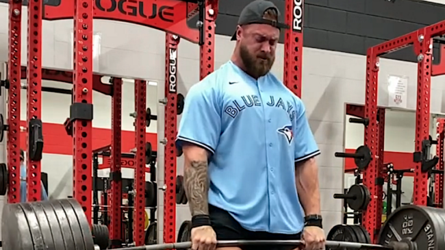 Rapper Action Bronson Does Deadlifts With Strongman Martins Licis