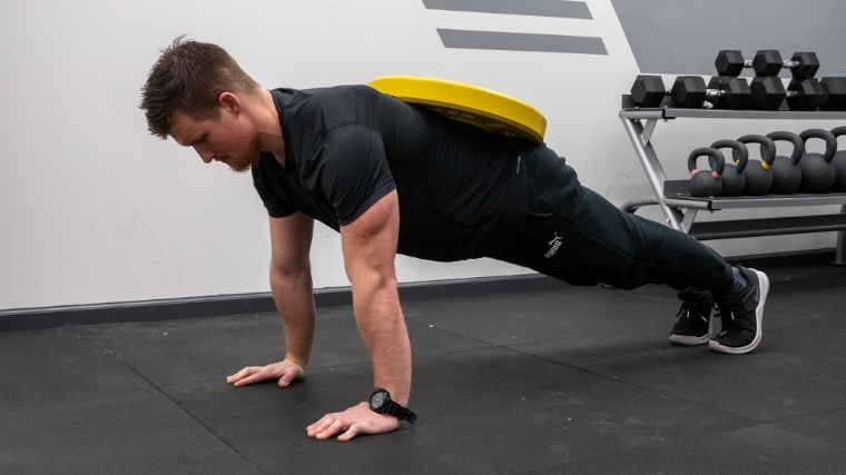 weighted plank