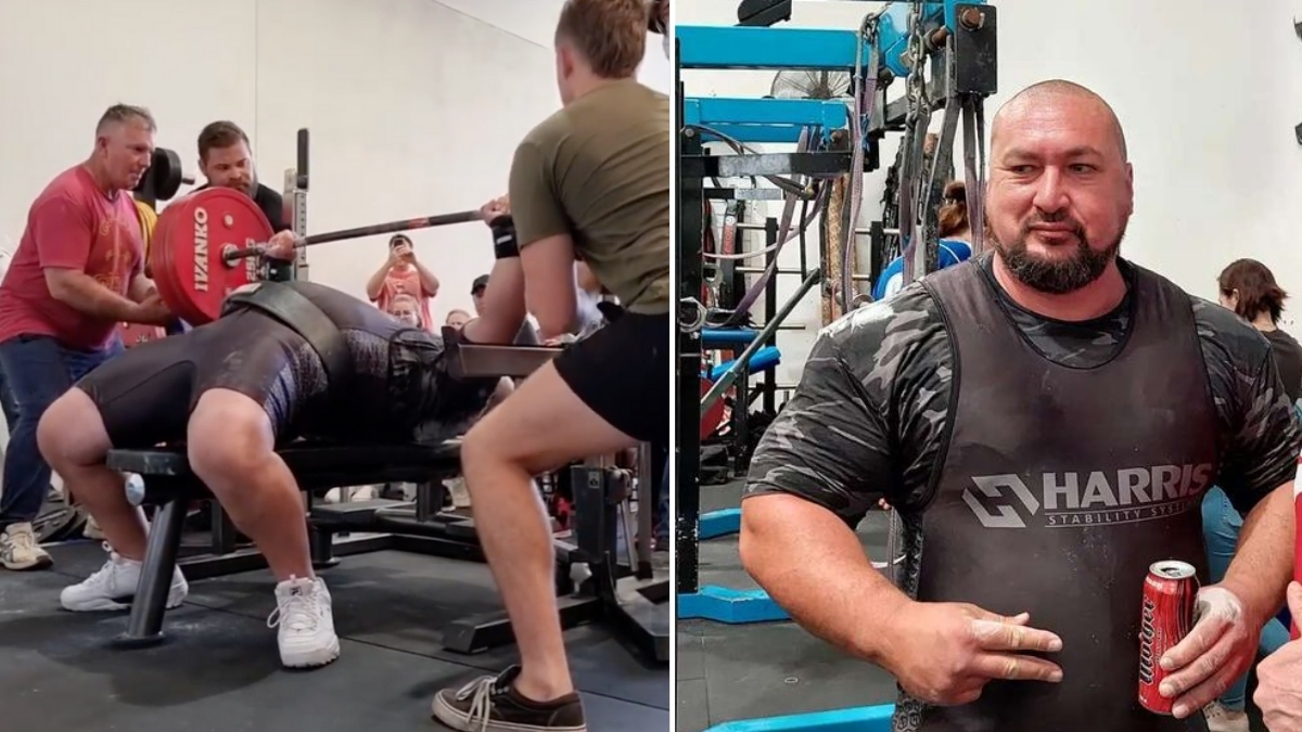 Powerlifter Andrew Cooper Bench Presses Australian Raw Record Of 306.5  Kilograms | BarBend