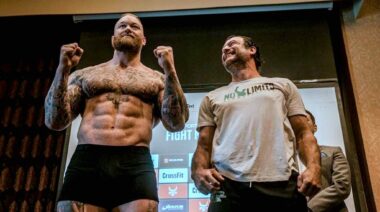 Hafthor Bjornsson Wins First Professional Boxing Match