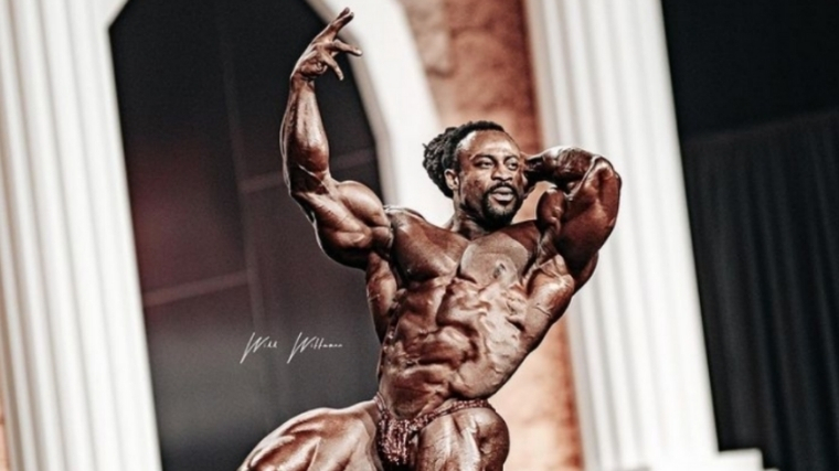 William Bonac at 2020 Mr. Olympia