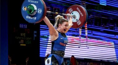 Weightlifter Kate Nye