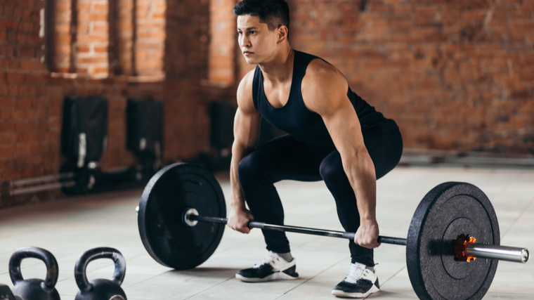 setup for clean deadlift 