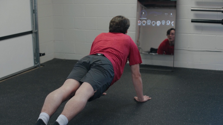 Jake Working Out with the Mirror