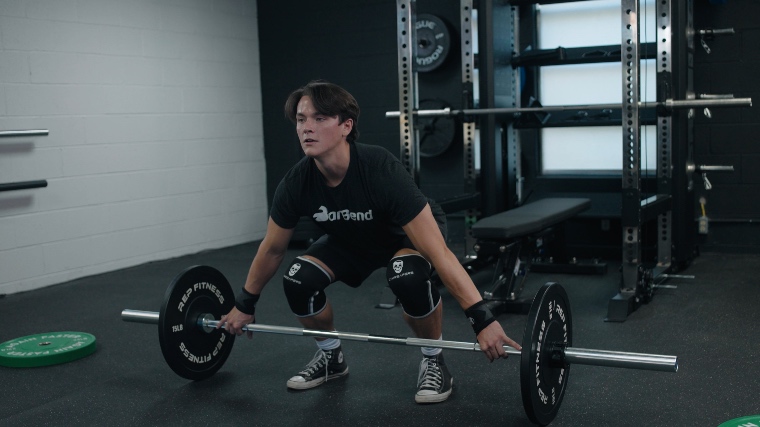 Jake Working Out with the REP Fitness Bumper Plates