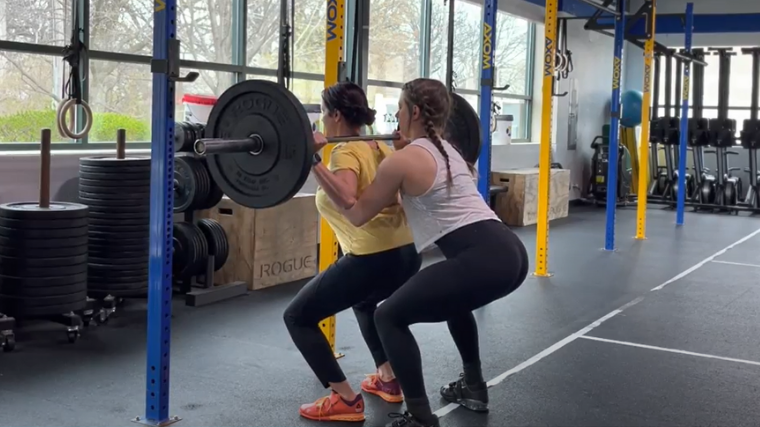 Squat spotter hot sale