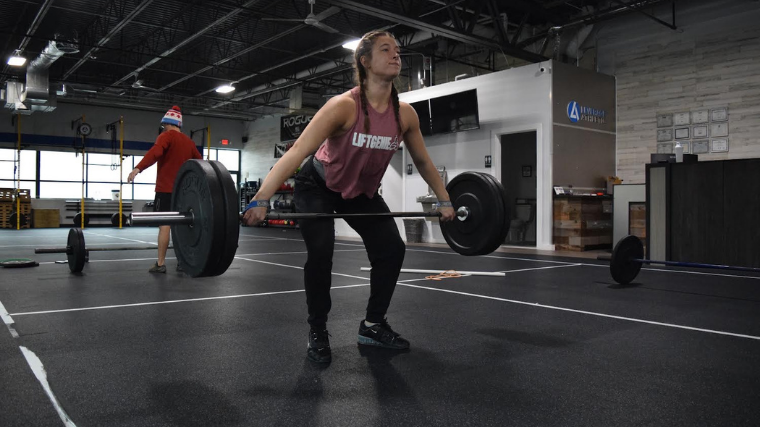 hang snatch with straps