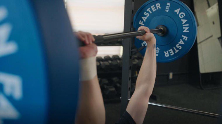 Jake Bench Pressing with the X Training Elite Competition Bar 