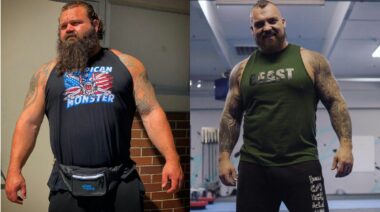 Strongmen Robert Oberst and Eddie Hall