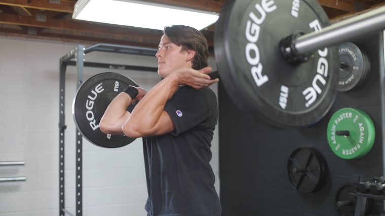 Jake Power Cleaning with the Force USA Gunner Barbell