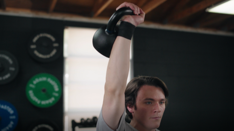 Jake Working Out with an Onnit Kettlebell 