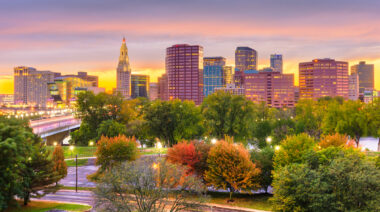 Hartford,Connecticut,Usa,Downtown,Skyline.