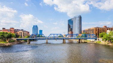 Downtown,Grand,Rapids,Michigan,View,From,The,Grand,River