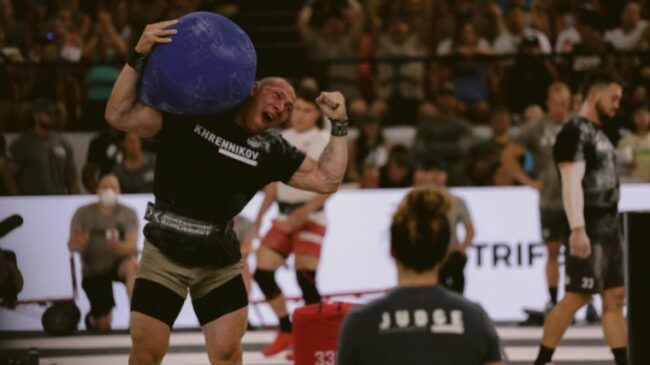 2022 Crossfit Games Event 10 Sandbag Ladder Results — Speegle Unbeatable Barbend 4107