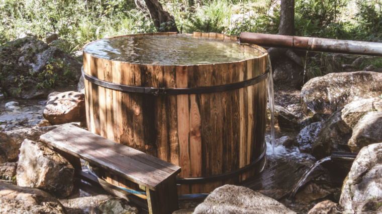 Ice Barrel In the Woods