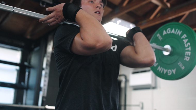Jake Working Out with the Gymreapers Wrist Wraps