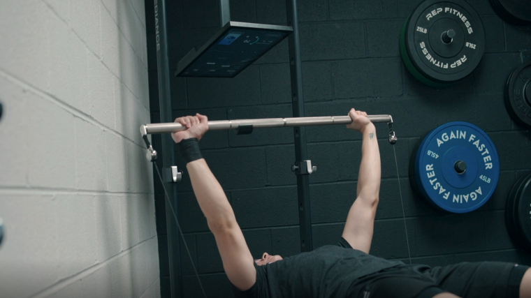 Jake Bench Pressing with thw Speediance Home Gym