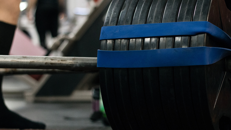 Trap bar deadlift loaded with many plates