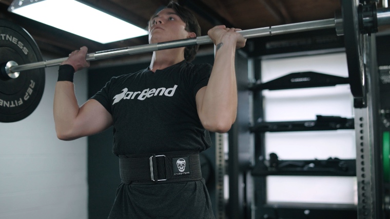 Using the Gymreapers Quick Locking Weightlifting Belt for a Military Press