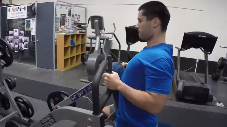 The extreme row offers a stable chest supported position for