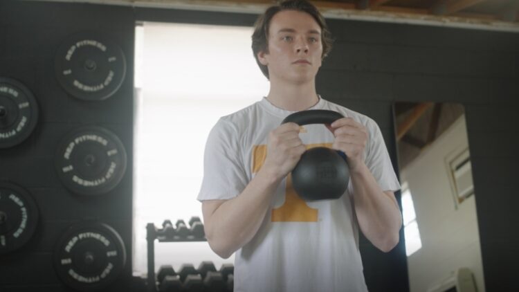 Jake tests the Rogue Powder Coat Kettlebell