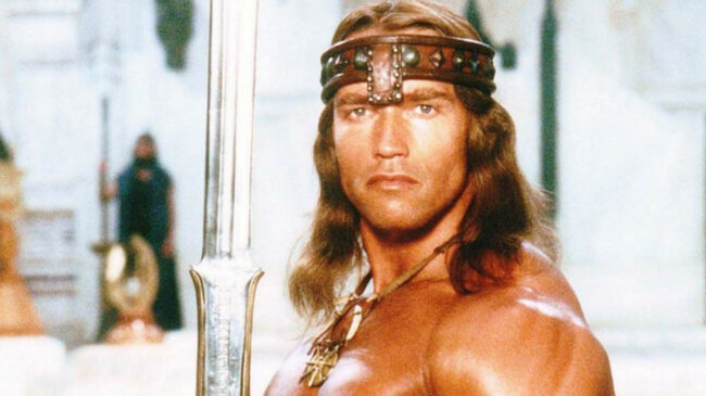 Arnold Schwarzenegger as Conan the BarBarian.