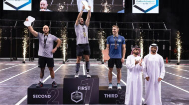 Podium athletes in Dubai.