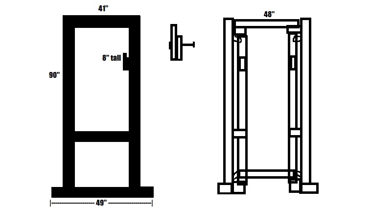 Diy squat rack discount measurements