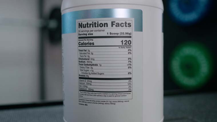 Transparent Labs Whey Isolate Nutrition Facts