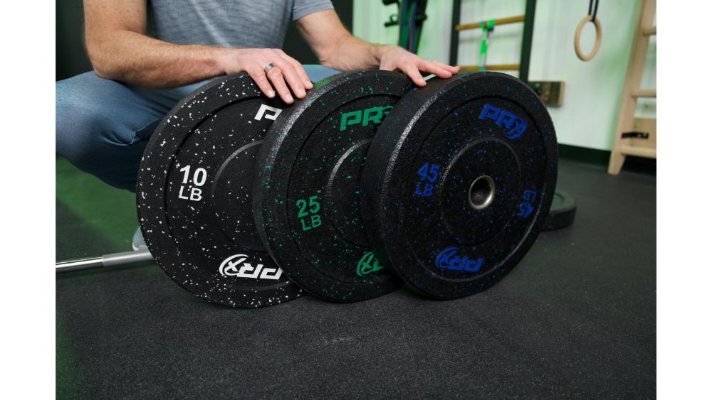 PRx Crumb Rubber bumper plate set