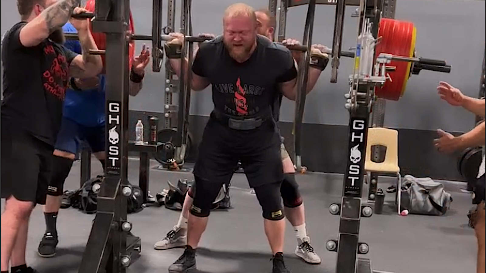 Phillip Herndon 110kg Squats 4128 Kilograms 910 Pounds Raw In Training Nearly 40 Pounds 3774