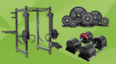 A stylized image showing some of the Best Home Gym Equipment