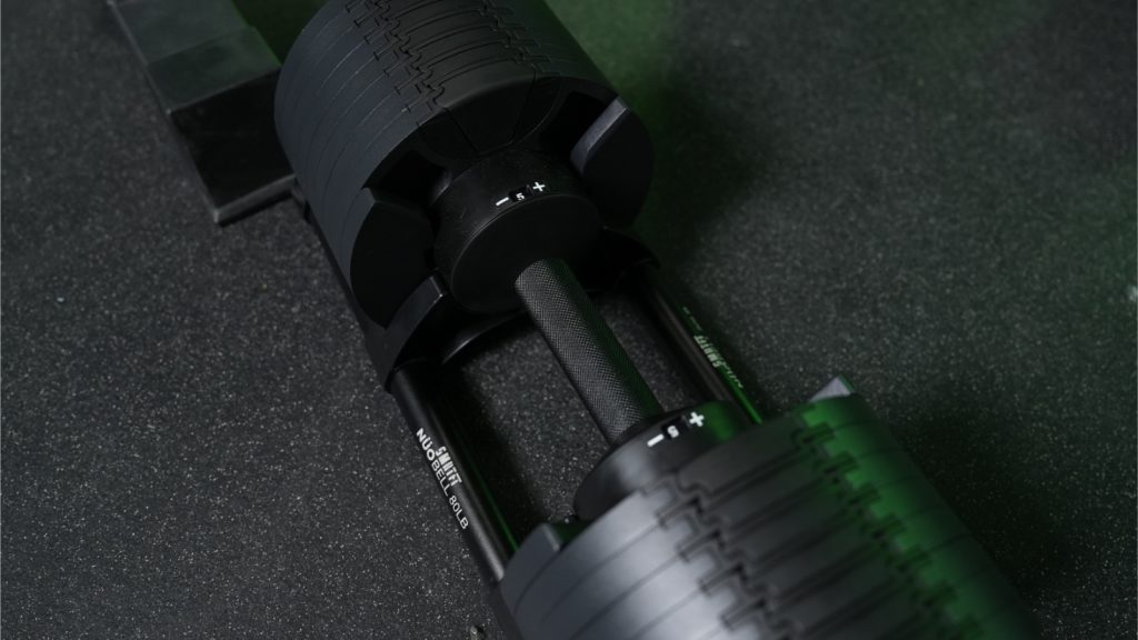 SMRTFT Nüobell Adjustable Dumbbell close up