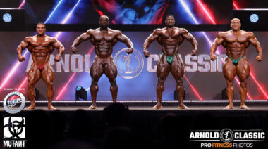 Bodybuilders at the 2023 Arnold Classic.
