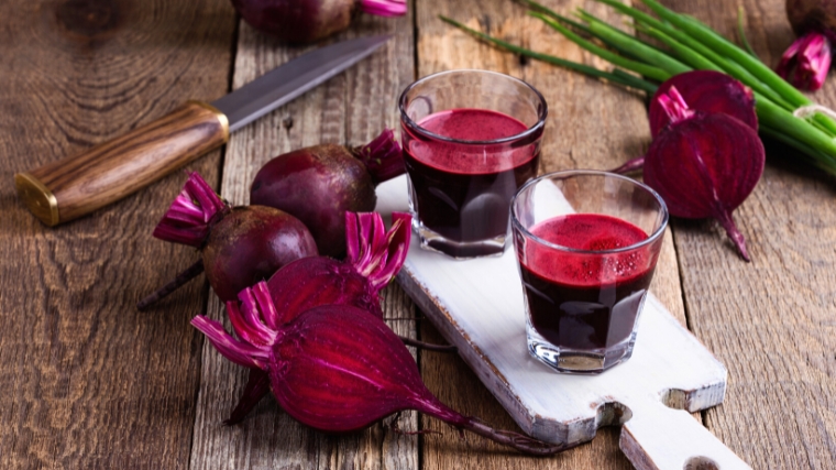 Beets and beets juice, a good source of nitric oxide.