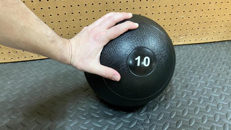 The 10-pound slam ball from REP Fitness.