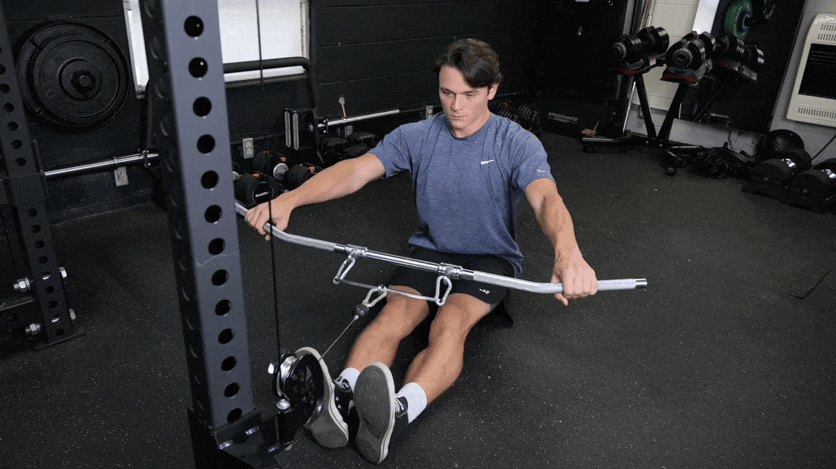 Wide-Grip Cable Row GIF