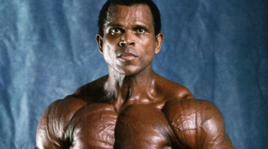 A picture of bodybuilder Serge Nubret.