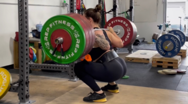 Kate Vibert 190 Kilogram Back Squat