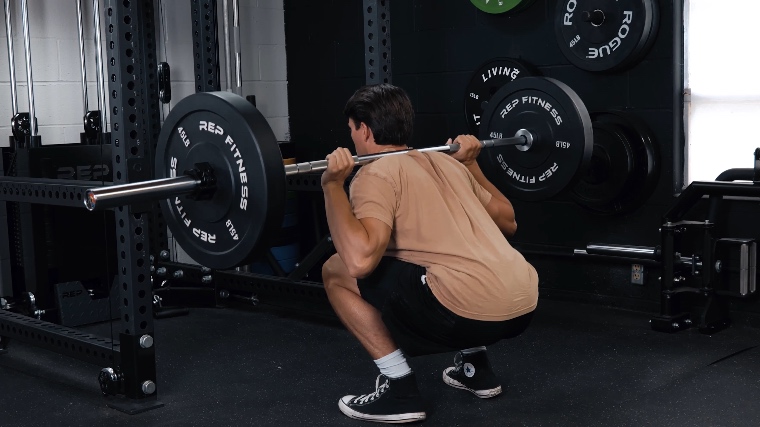 Jake Squatting with the REP Fitness Colorado Bar