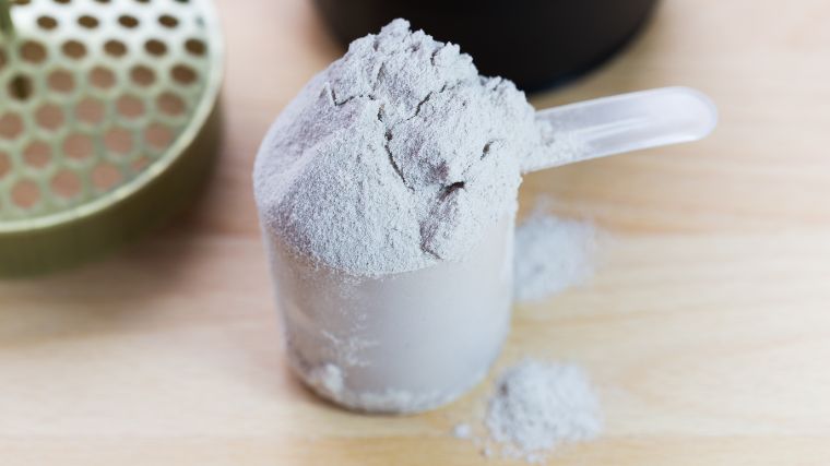 A scoop of pre-workout powder.