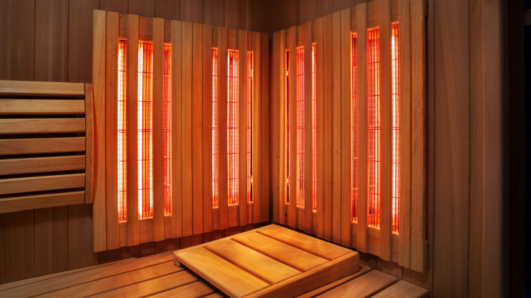 An infrared sauna.