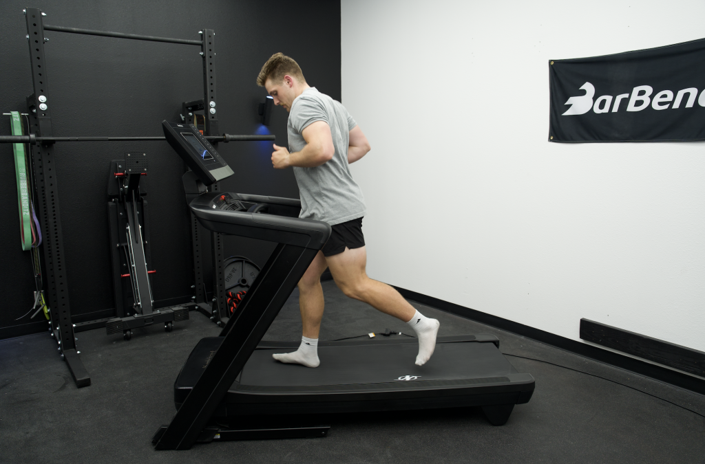 Running on the NordicTrack Commercial 1250 Treadmill.