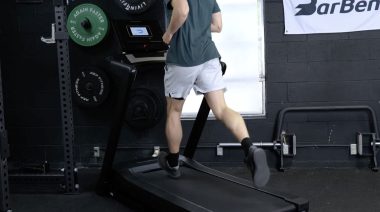 A person running on the NordicTrack EXP 7i treadmill