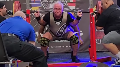 Rudy Kadlub (100KG) Sets Masters Raw (w/Wraps) World Record Total of 590 Kilograms