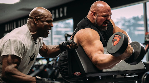4-Time World’s Strongest Man Brian Shaw Trains Biceps with 8-Time Mr. Olympia Ronnie Coleman