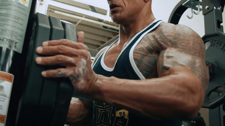 The Rock's arm.